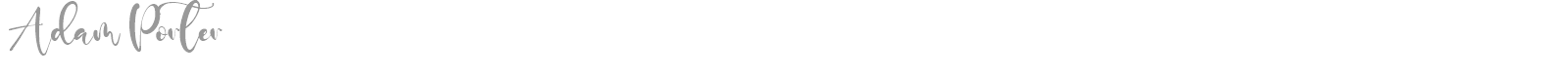 Adam Porter font preview